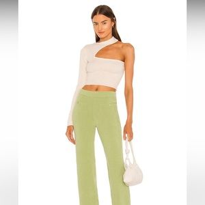 NBD cut out crop asymmetrical Olivia sweater XS